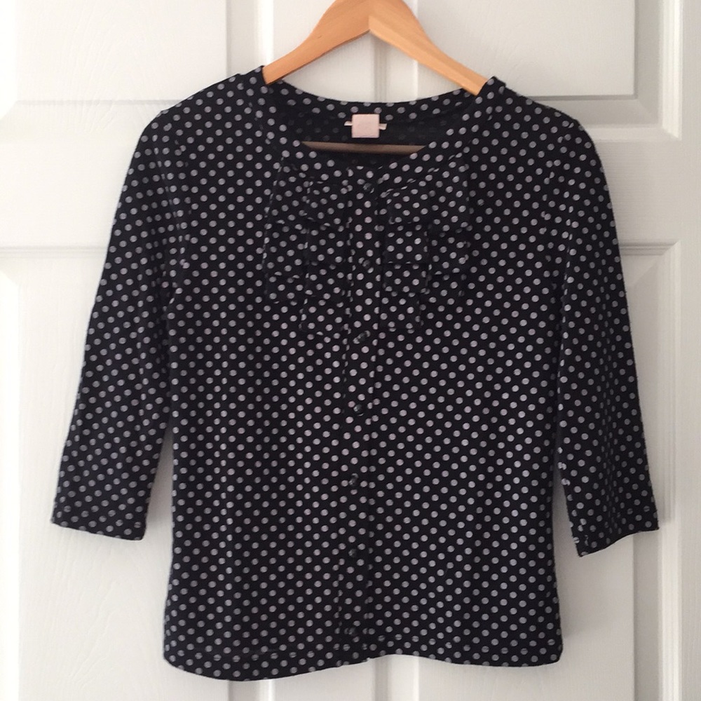 3/4 length sleeve ruffle cardigan